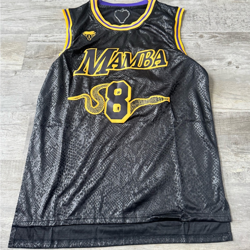 New In Bag Collectible Kobe Bryant‎ BlackGold Mamba Jersey Size M #8 Snake Rare